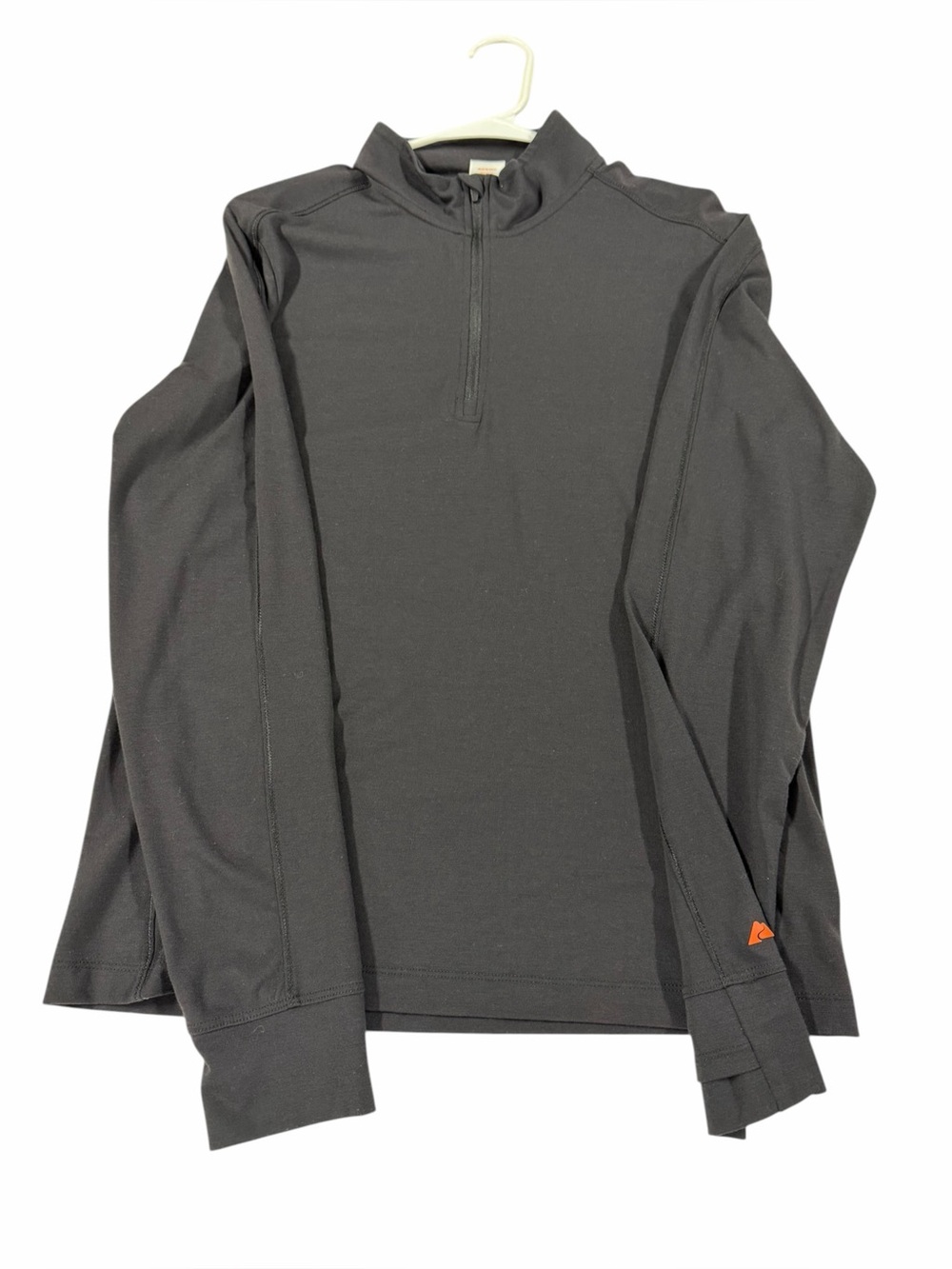 Ozark Trail Black Long-Sleeve Quarter-Zip Performance Top